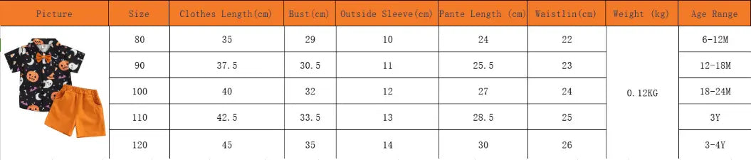 Halloween shirt shorts pumpkin suit - Blade & Thread