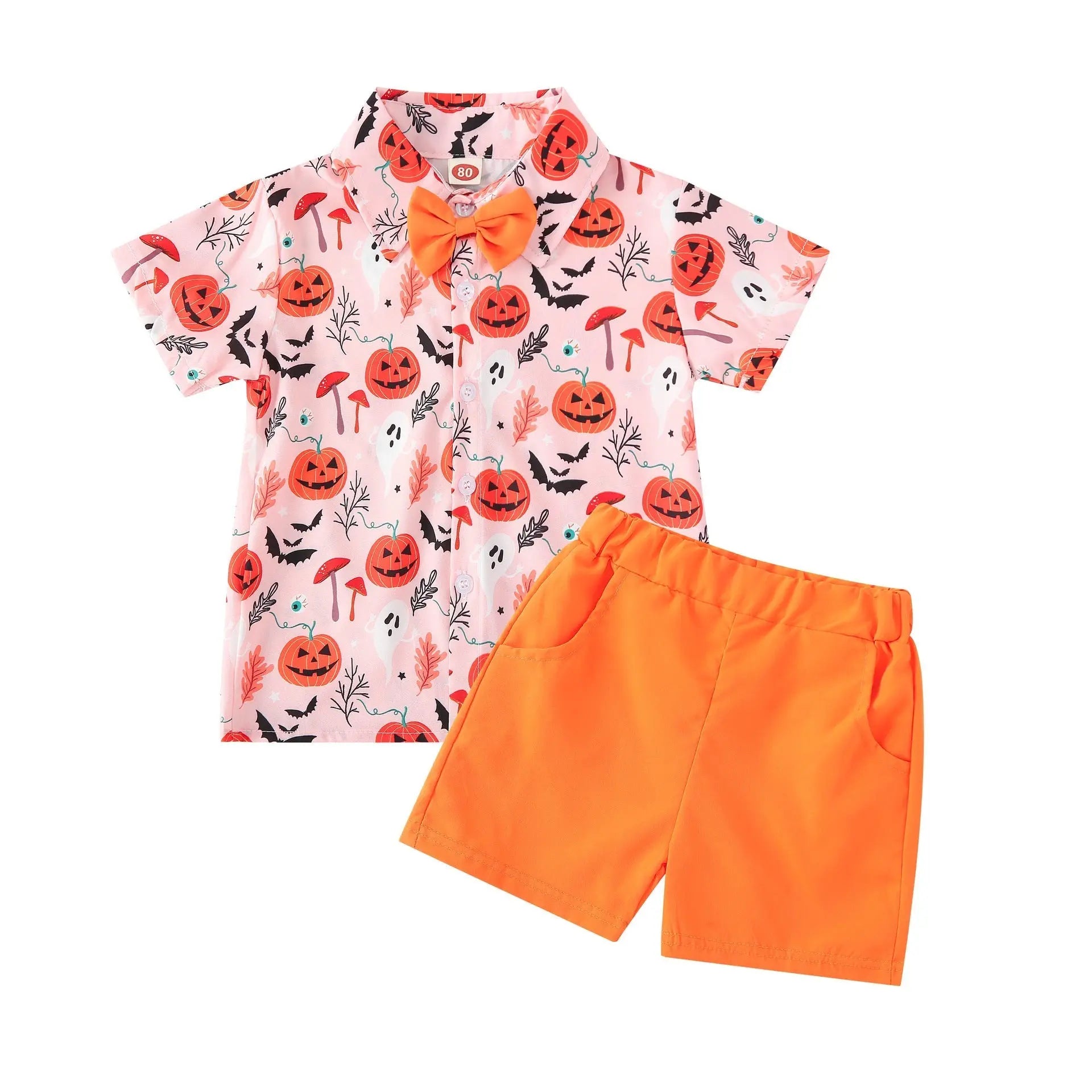 Halloween shirt shorts pumpkin suit nowadaysfashion