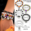 Halloween skull pumpkin bracelet set nowadaysfashion