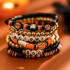 Halloween skull pumpkin bracelet set nowadaysfashion
