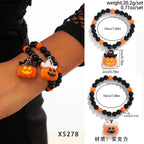 Halloween skull pumpkin bracelet set nowadaysfashion