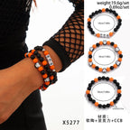 Halloween skull pumpkin bracelet set nowadaysfashion