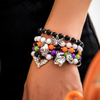 Halloween skull pumpkin bracelet set nowadaysfashion