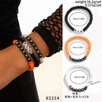 Halloween skull pumpkin bracelet set nowadaysfashion