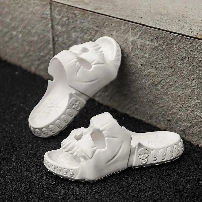 Halloween skull slippers - Blade & Thread