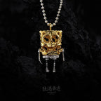 Halloween SpongeBob SquarePants skull pendant nowadaysfashion