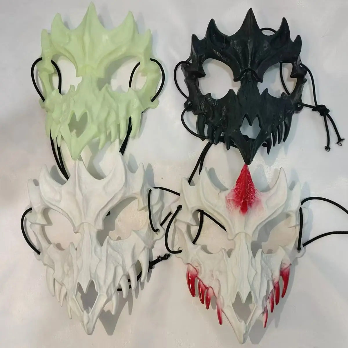 Halloween tiger half-face mask - Blade & Thread