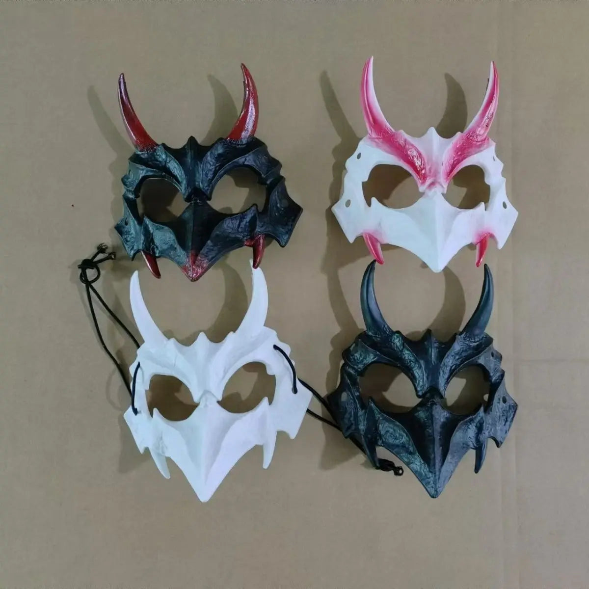 Halloween tiger half-face mask - Blade & Thread