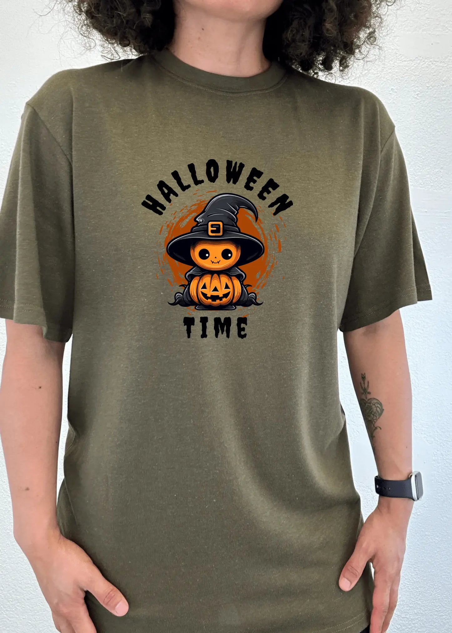 Halloween Time Unisex Bamboo Viscose/Organic Cotton Short Sleeve Graphic T-Shirt - Blade & Thread