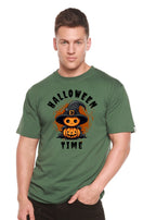 Halloween Time Unisex Bamboo Viscose/Organic Cotton Short Sleeve Graphic T-Shirt Spun Bamboo