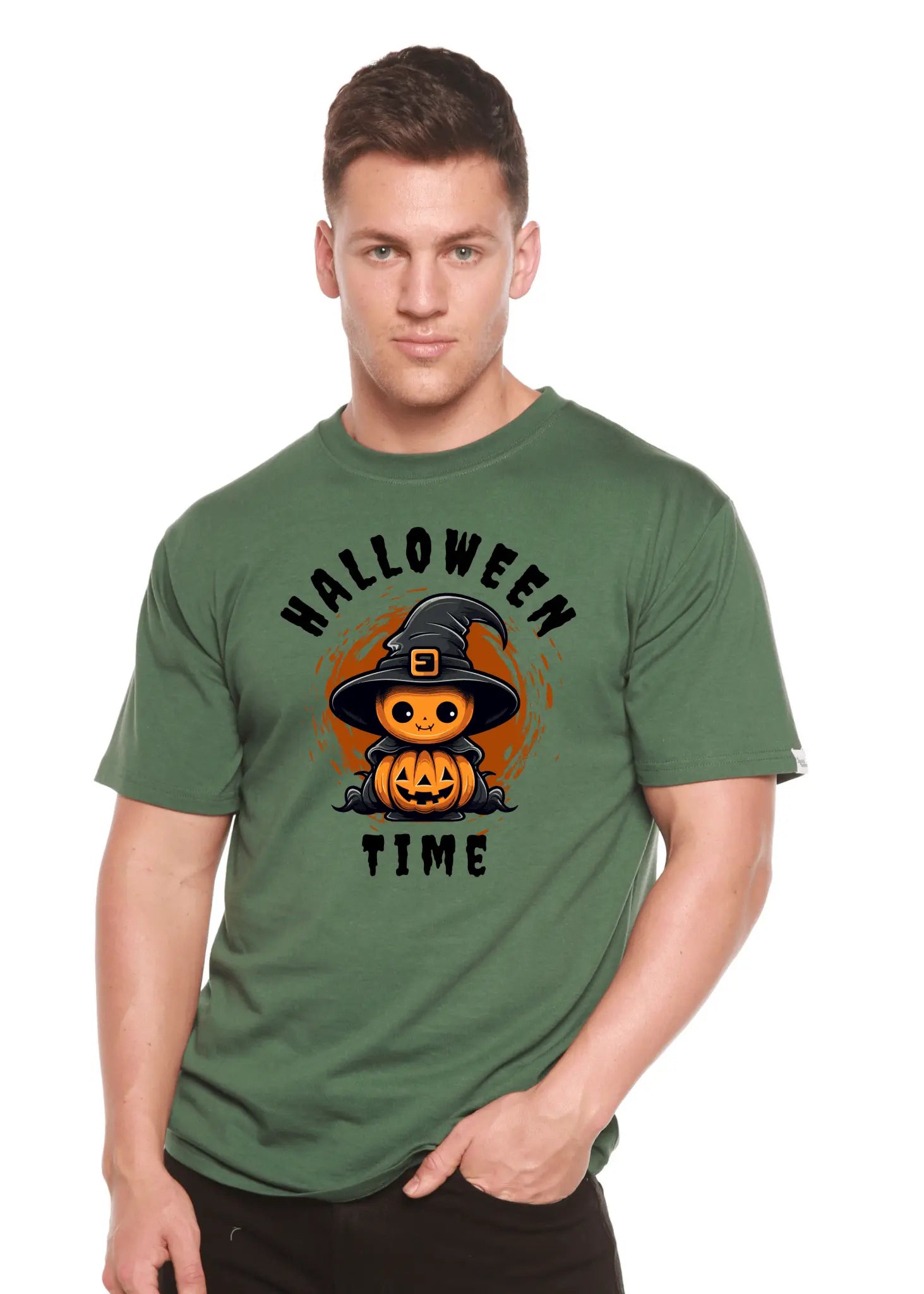Halloween Time Unisex Bamboo Viscose/Organic Cotton Short Sleeve Graphic T-Shirt - Blade & Thread