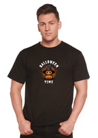 Halloween Time Unisex Bamboo Viscose/Organic Cotton Short Sleeve Graphic T-Shirt Spun Bamboo