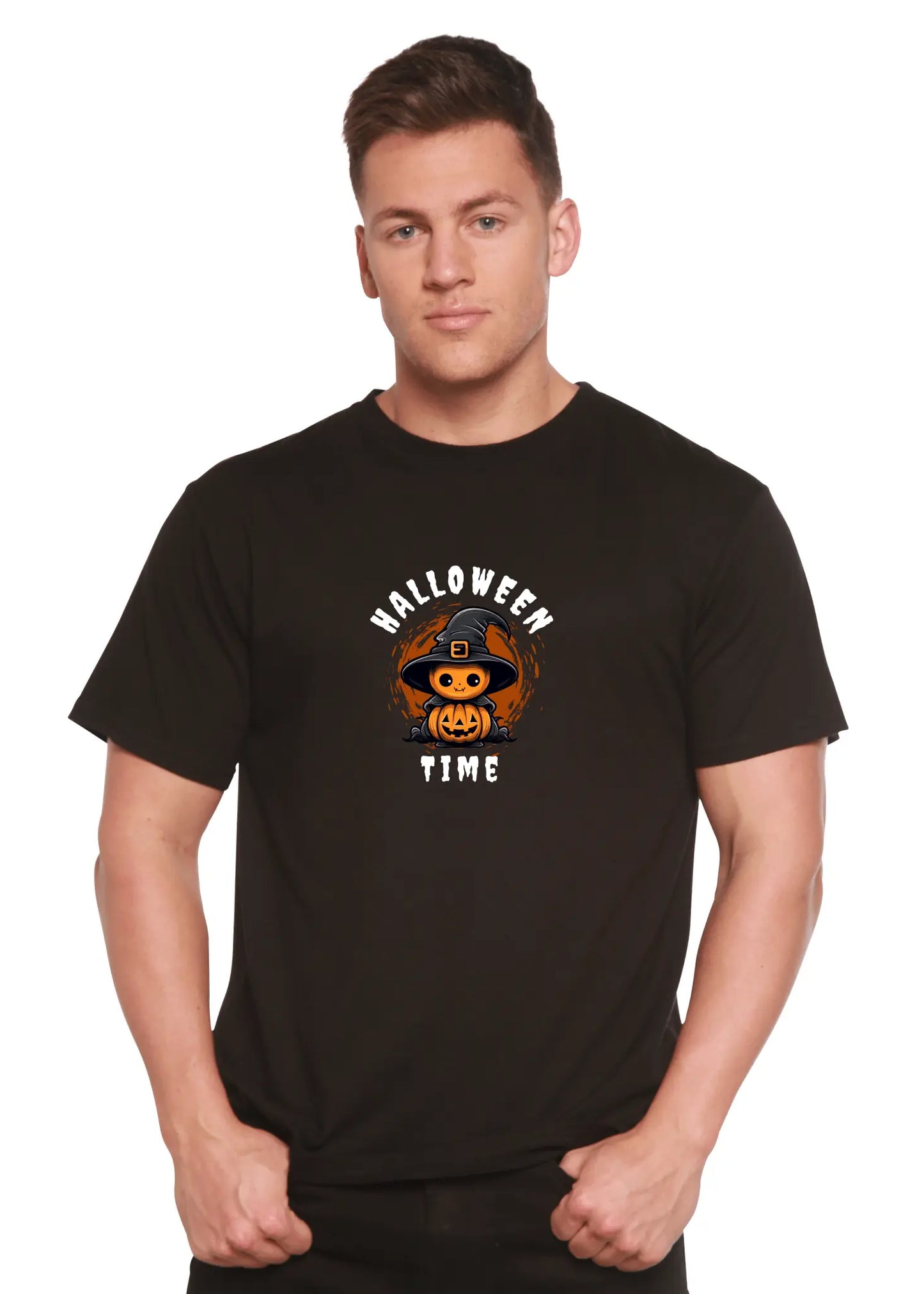 Halloween Time Unisex Bamboo Viscose/Organic Cotton Short Sleeve Graphic T-Shirt - Blade & Thread