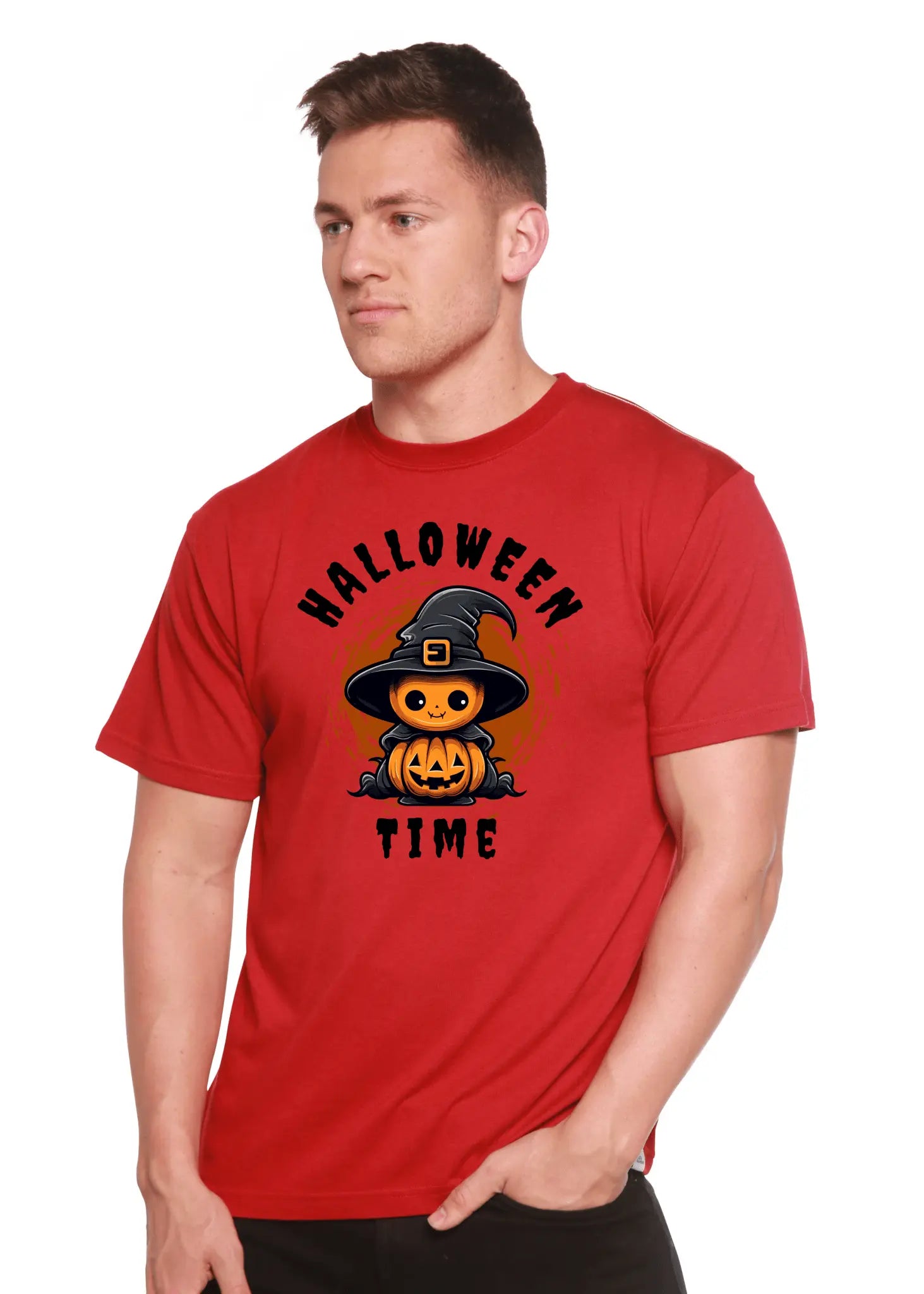 Halloween Time Unisex Bamboo Viscose/Organic Cotton Short Sleeve Graphic T-Shirt - Blade & Thread