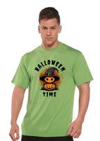 Halloween Time Unisex Bamboo Viscose/Organic Cotton Short Sleeve Graphic T-Shirt Spun Bamboo