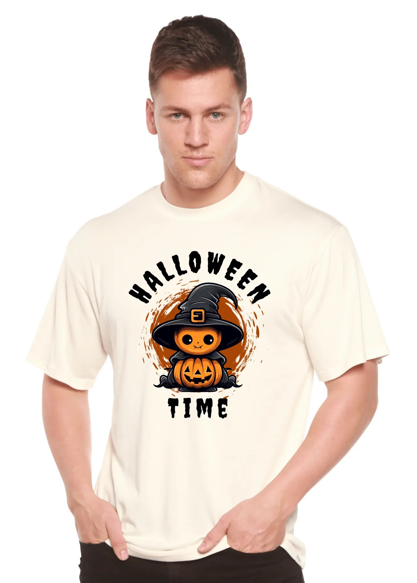 Halloween Time Unisex Bamboo Viscose/Organic Cotton Short Sleeve Graphic T-Shirt - Blade & Thread