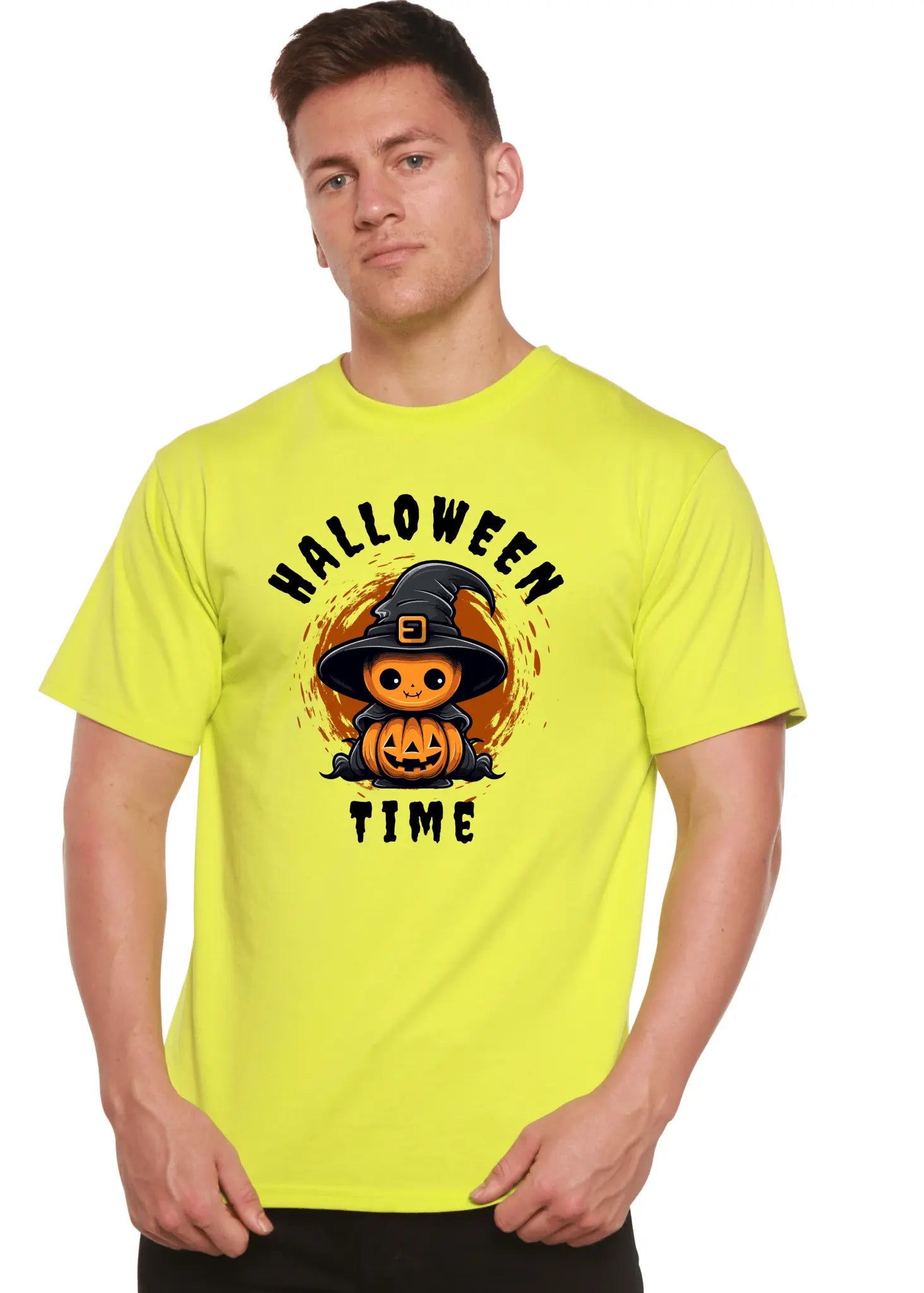 Halloween Time Unisex Bamboo Viscose/Organic Cotton Short Sleeve Graphic T-Shirt - Blade & Thread