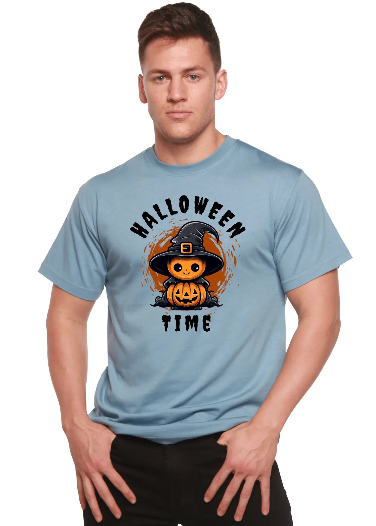 Halloween Time Unisex Bamboo Viscose/Organic Cotton Short Sleeve Graphic T-Shirt - Blade & Thread