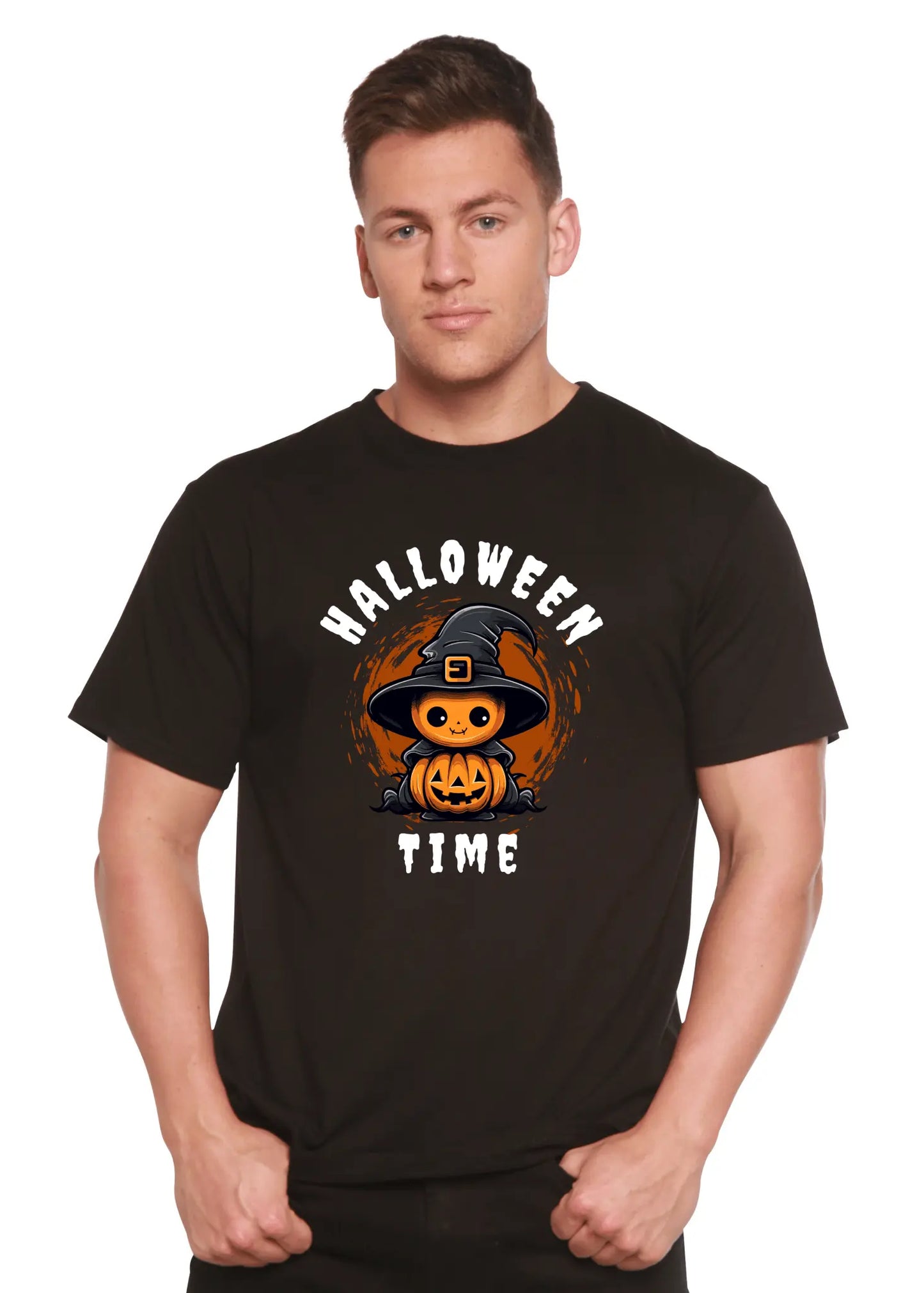 Halloween Time Unisex Bamboo Viscose/Organic Cotton Short Sleeve Graphic T-Shirt - Blade & Thread