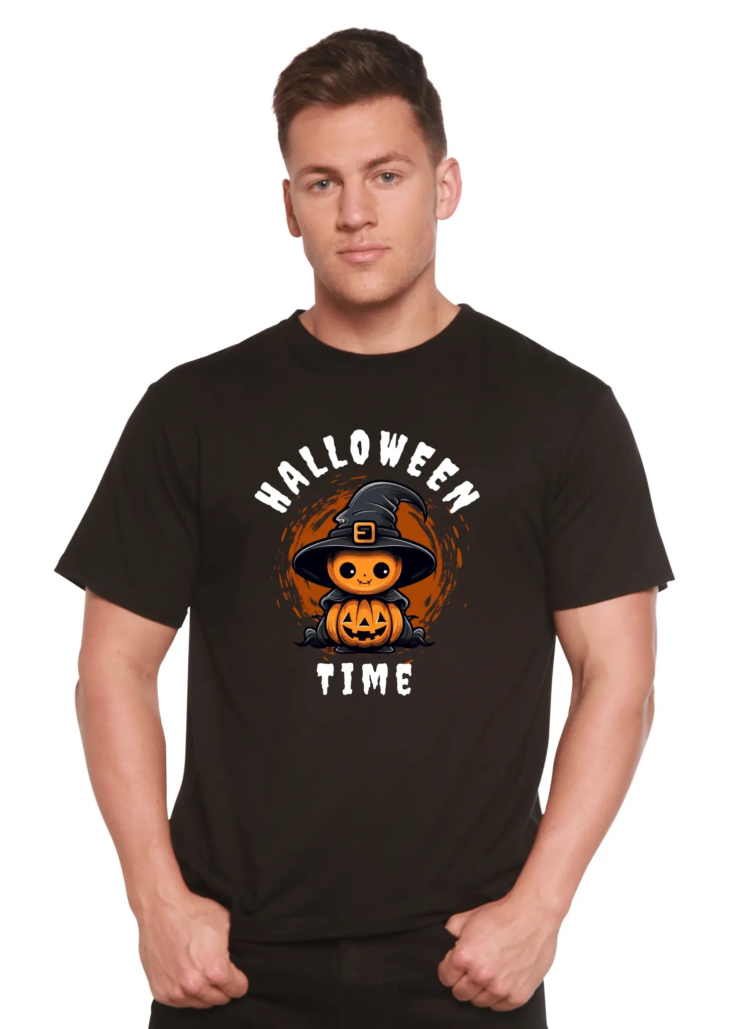 Halloween Time Unisex Bamboo Viscose/Organic Cotton Short Sleeve Graphic T-Shirt - Blade & Thread