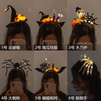 Halloween witch hat pumpkin lantern skull claws headband nowadaysfashion