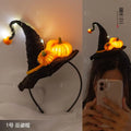 Halloween witch hat pumpkin lantern skull claws headband nowadaysfashion