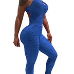 Halter Women Tracksuit Jumpsuit Play Suit Slim Sport Backless Running Sportswear Jumpsuit nowadaysfashion
