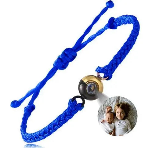 Hand-woven customized color picture personal color photo bracelet - Blade & Thread