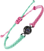 Hand-woven customized color picture personal color photo bracelet nowadaysfashion