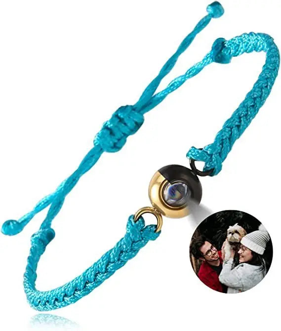Hand-woven customized color picture personal color photo bracelet - Blade & Thread