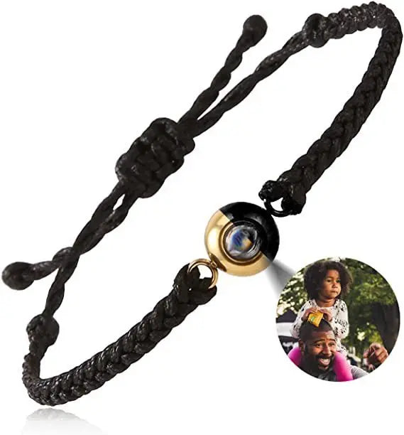 Hand-woven customized color picture personal color photo bracelet - Blade & Thread