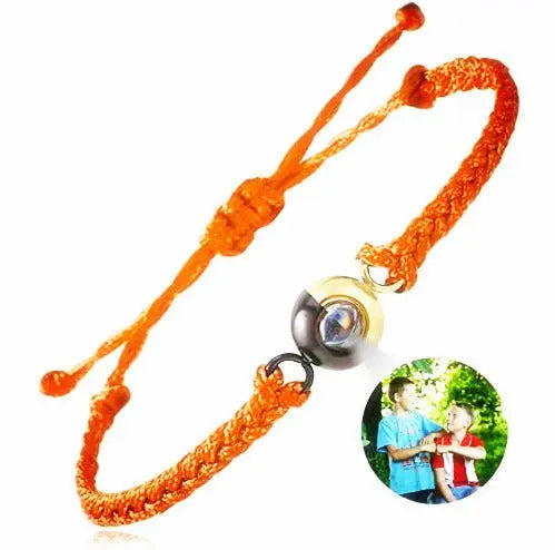 Hand-woven customized color picture personal color photo bracelet - Blade & Thread