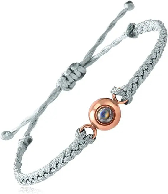 Hand-woven customized color picture personal color photo bracelet - Blade & Thread