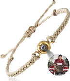 Hand-woven customized color picture personal color photo bracelet nowadaysfashion