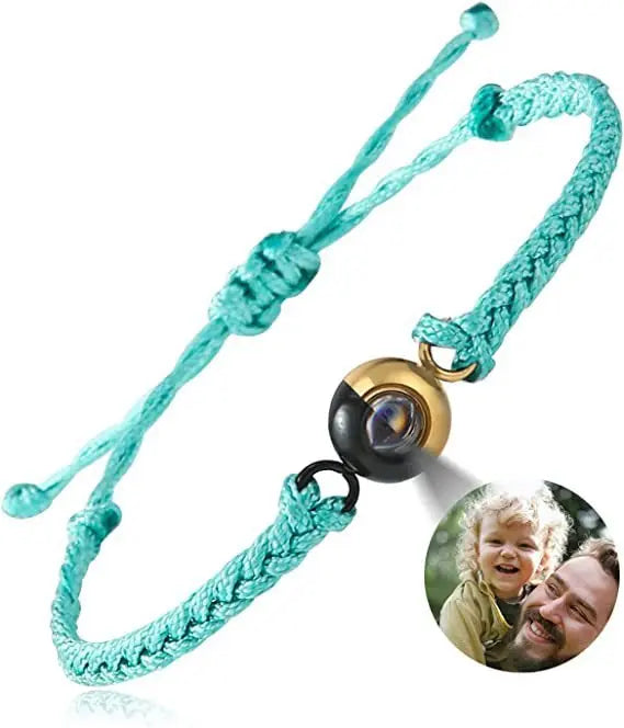 Hand-woven customized color picture personal color photo bracelet - Blade & Thread