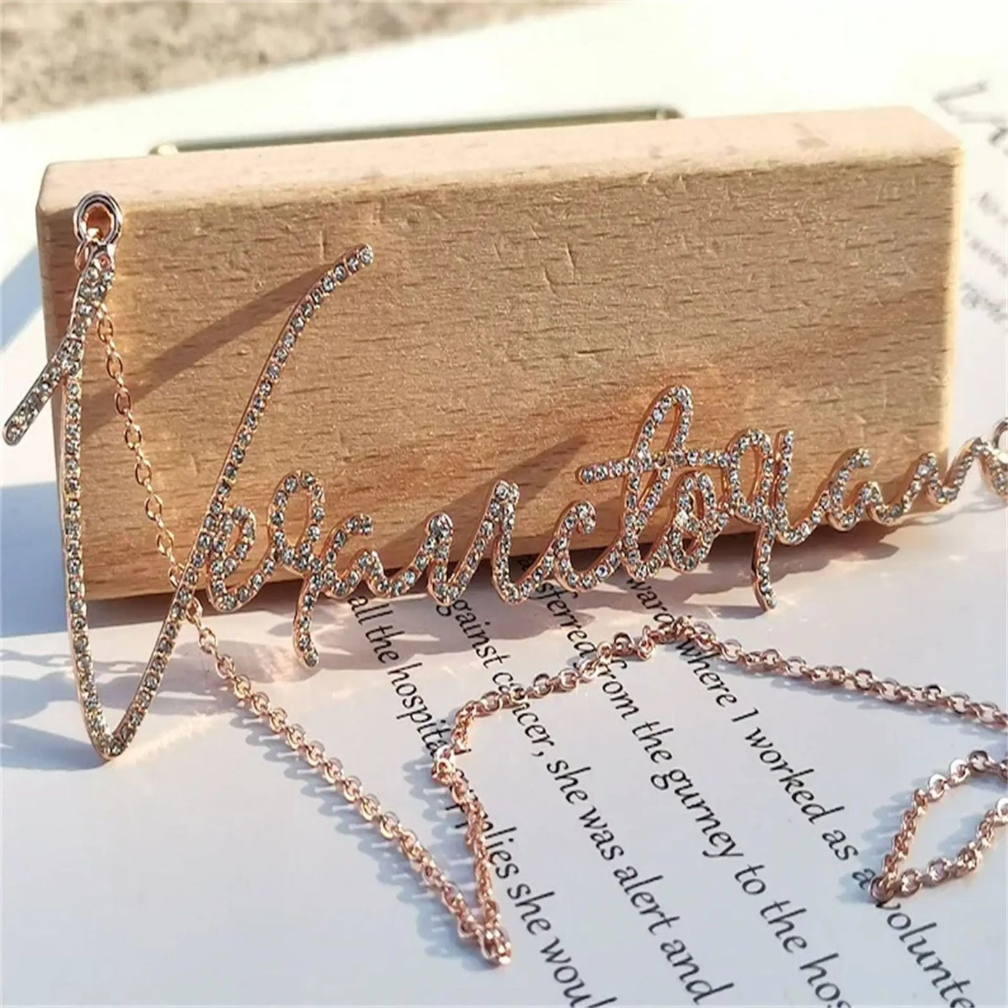 Handwritten signature personalized nameplate necklace - Blade & Thread