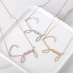 Handwritten signature personalized nameplate necklace nowadaysfashion