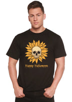 Happy Halloween Day Men's Bamboo Viscose/Organic Cotton Short Sleeve Graphic T-Shirt Spun Bamboo