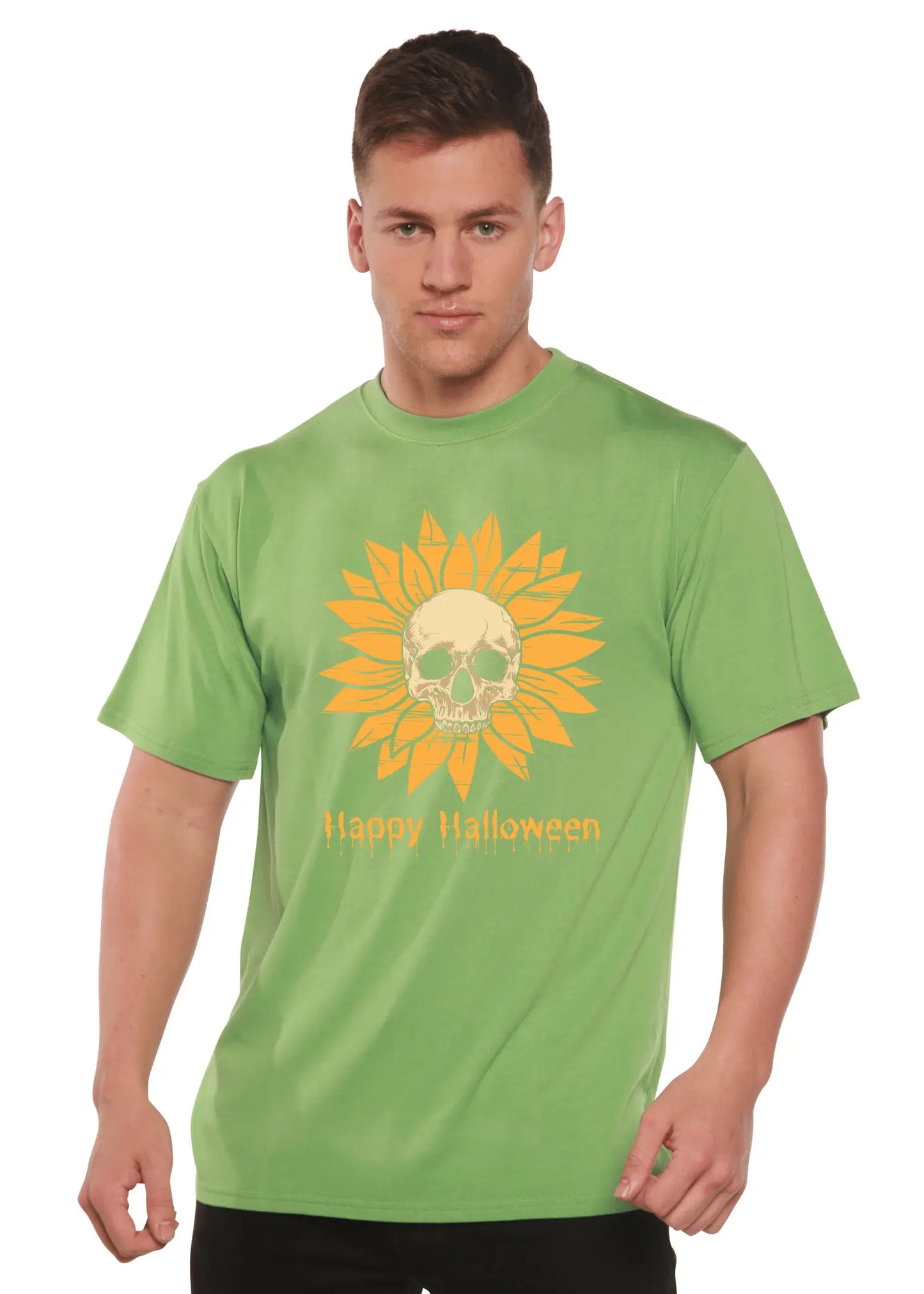 Happy Halloween Day Men's Bamboo Viscose/Organic Cotton Short Sleeve Graphic T-Shirt - Blade & Thread