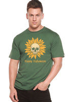 Happy Halloween Day Men's Bamboo Viscose/Organic Cotton Short Sleeve Graphic T-Shirt Spun Bamboo