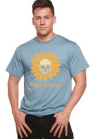 Happy Halloween Day Men's Bamboo Viscose/Organic Cotton Short Sleeve Graphic T-Shirt Spun Bamboo