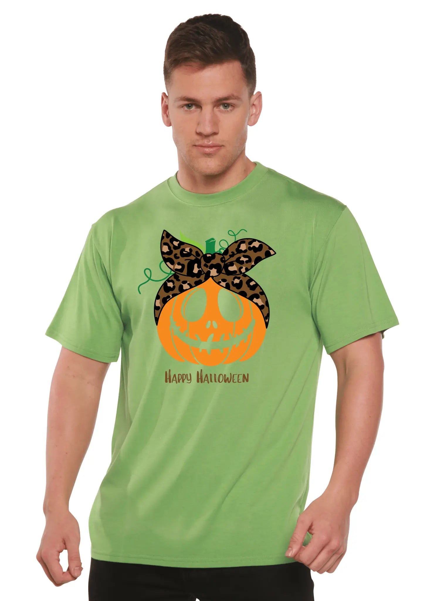 Happy Halloween Men's Bamboo Viscose/Organic Cotton Short Sleeve Graphic T-Shirt - Blade & Thread