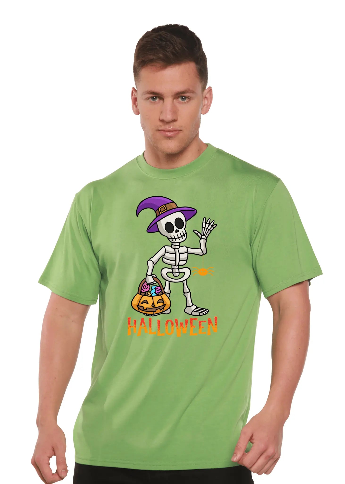 Happy Halloween Unisex Bamboo Viscose/Organic Cotton Short Sleeve Graphic T-Shirt - Blade & Thread