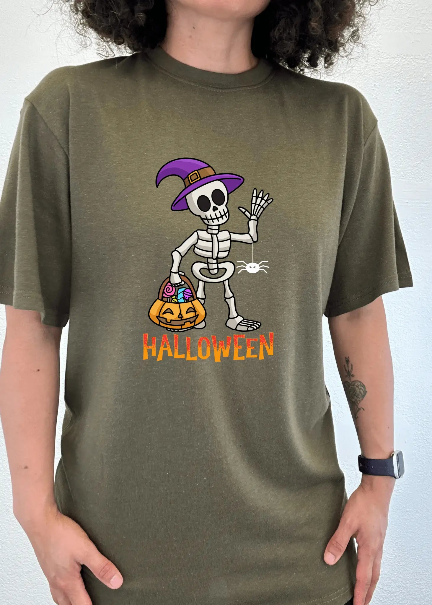 Happy Halloween Unisex Bamboo Viscose/Organic Cotton Short Sleeve Graphic T-Shirt - Blade & Thread