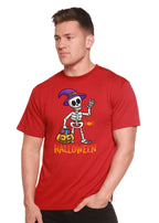 Happy Halloween Unisex Bamboo Viscose/Organic Cotton Short Sleeve Graphic T-Shirt Spun Bamboo