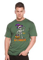 Happy Halloween Unisex Bamboo Viscose/Organic Cotton Short Sleeve Graphic T-Shirt Spun Bamboo