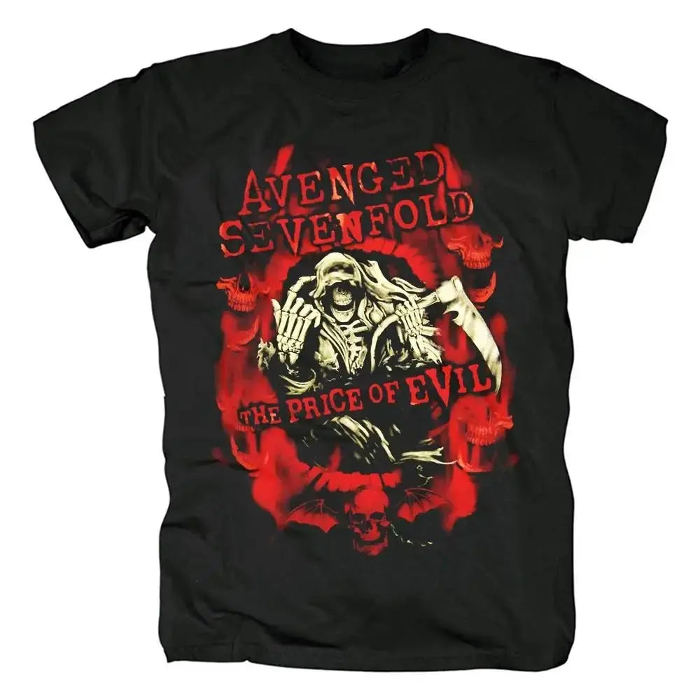 Harajuku Metalcore Avenged Sevenfold Rock T Shirt Hip Hop Streetwear T Shirt - Blade & Thread