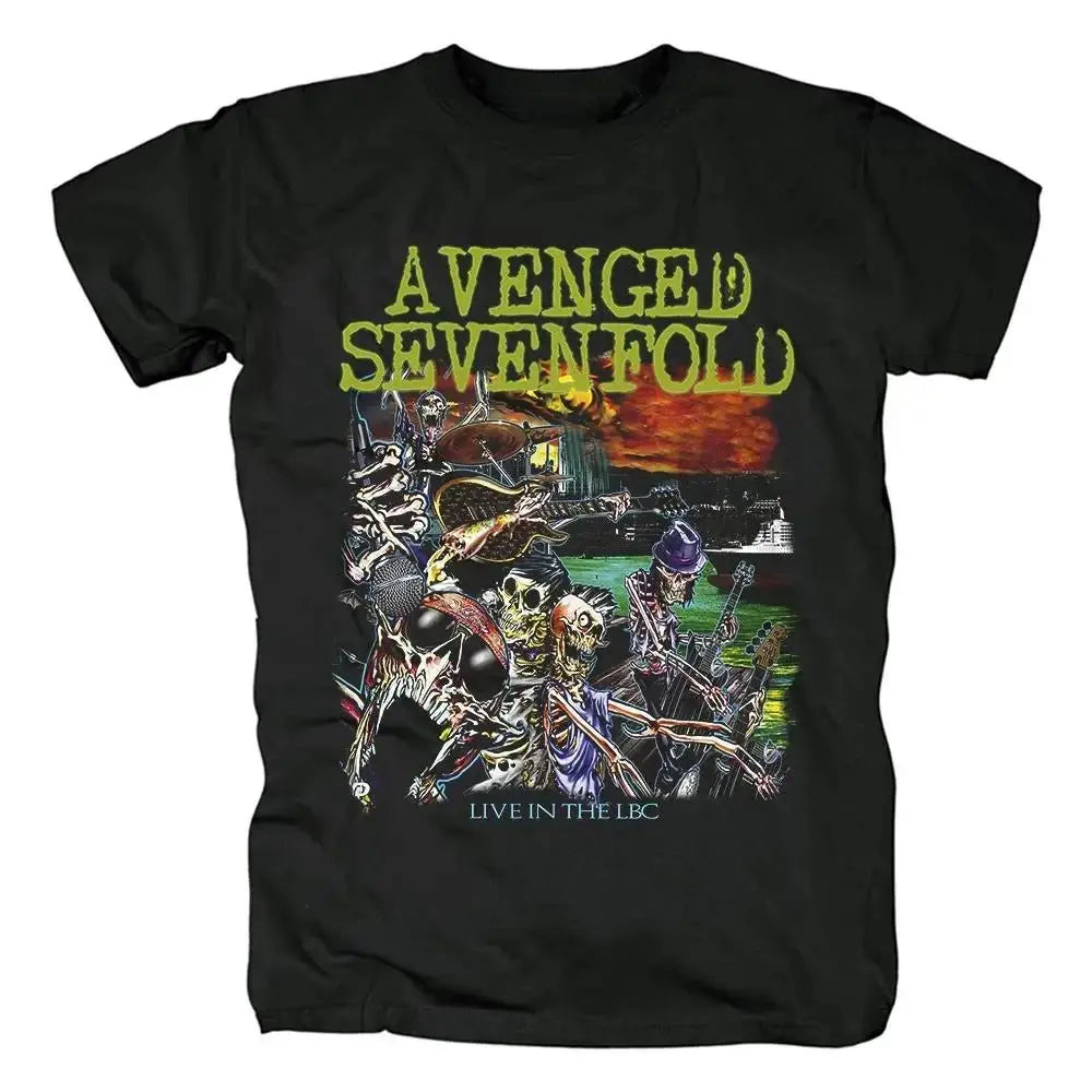 Harajuku Metalcore Avenged Sevenfold Rock T Shirt Hip Hop Streetwear T Shirt - Blade & Thread