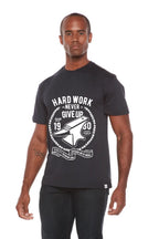 Hard Work Anvil Men's Bamboo Viscose/Organic Cotton Short Sleeve Graphic T-Shirt Spun Bamboo