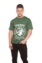 Hard Work Anvil Men's Bamboo Viscose/Organic Cotton Short Sleeve Graphic T-Shirt Spun Bamboo